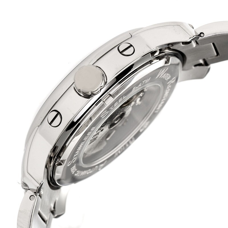 Reign Kahn Silver Skeleton Roman Numeral Silver-tone  display picture 3