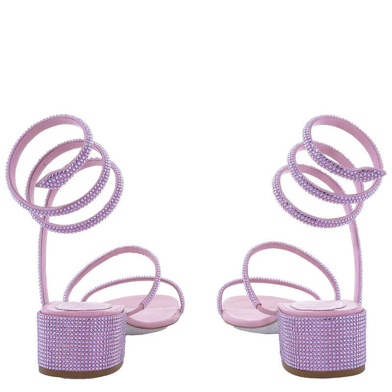 Rene Caovilla Cleo Crystal-Embellished Sandals, Brand Size 36 ( US