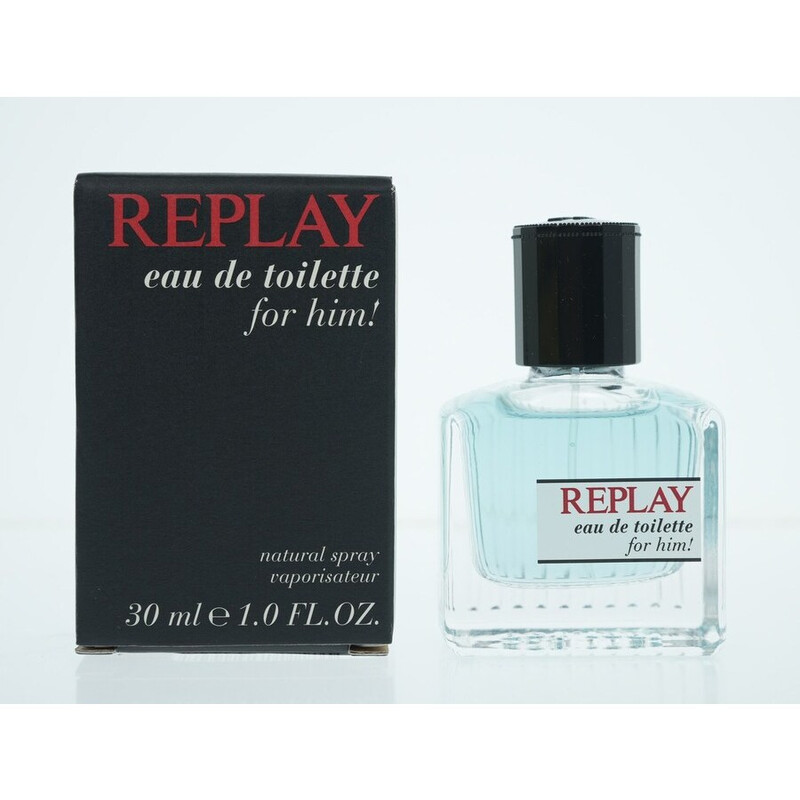 Replay Men's Replay for Him EDT Spray 1 oz Fragrances 737052198552