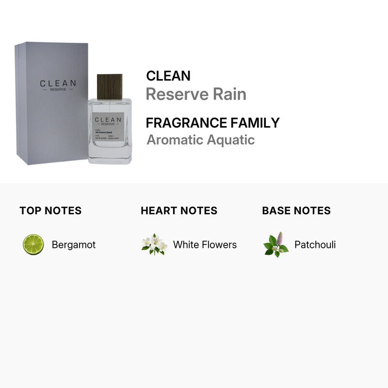 Clean Reserve Rain by Clean for Unisex - 3.4 oz EDP Spray