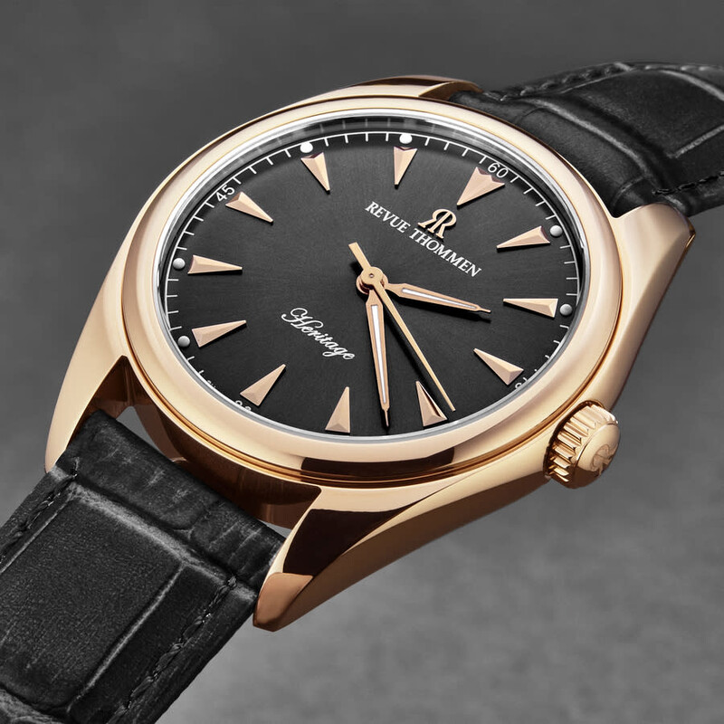 Revue Thommen Heritage Automatic Grey Dial Men's Watch 21010.2562