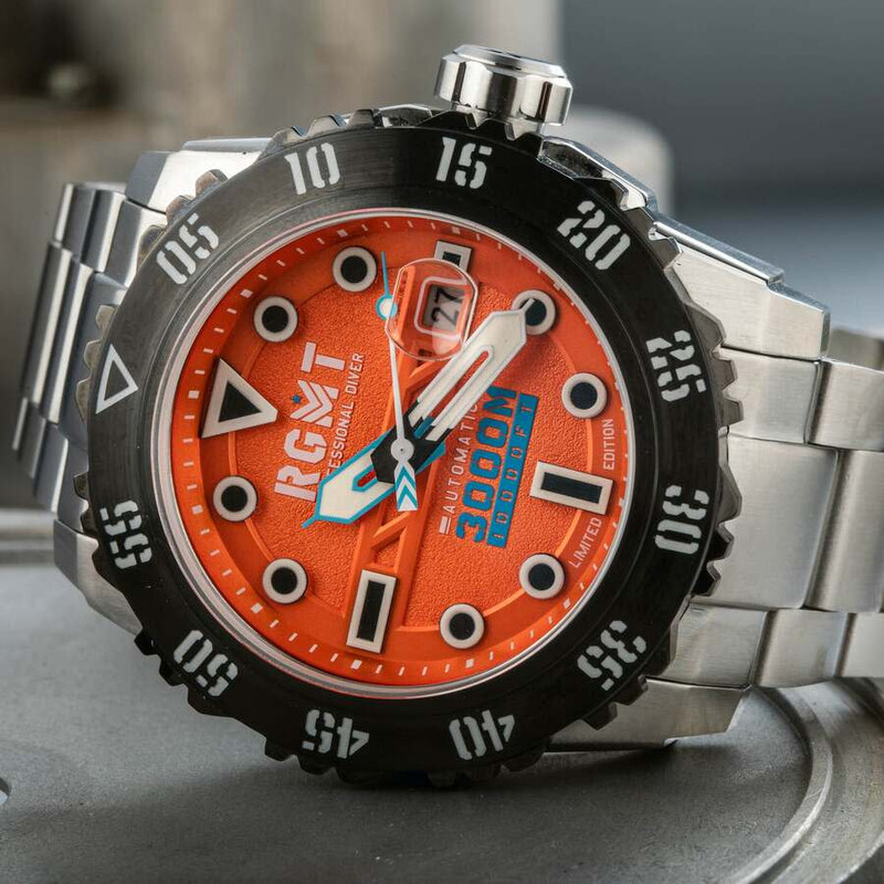 Rgmt Ohio Automatic Orange Dial Men's Watch RG-8034-44