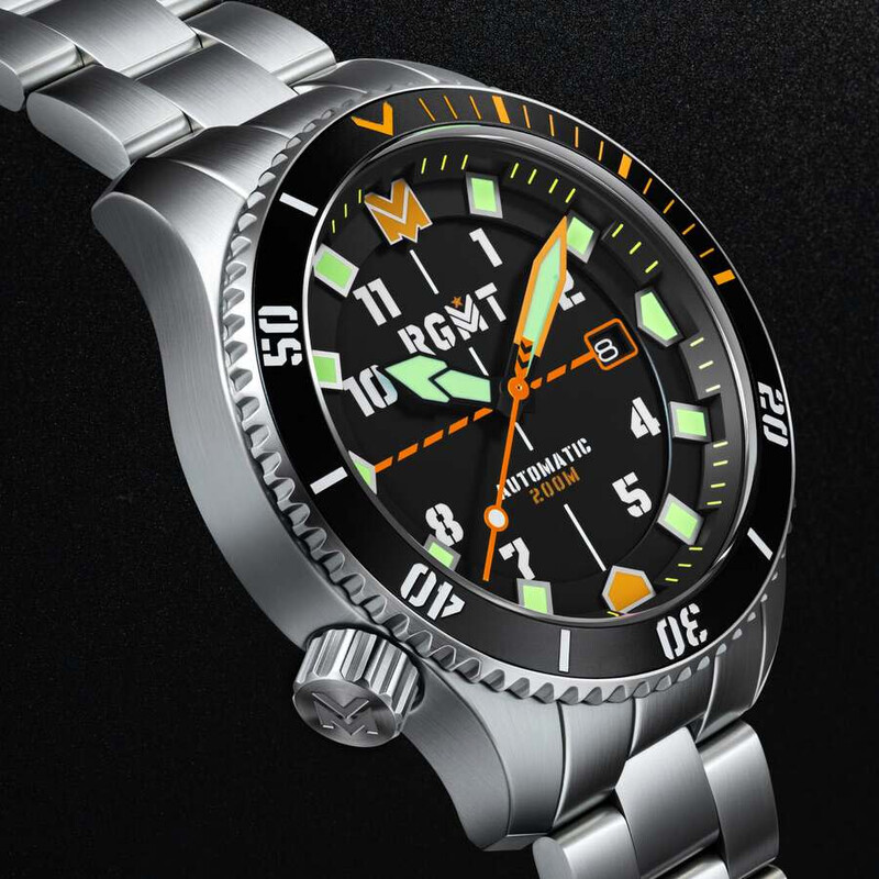 Rgmt Recon Diver Automatic Black Dial Men's Watch RG-8075-11