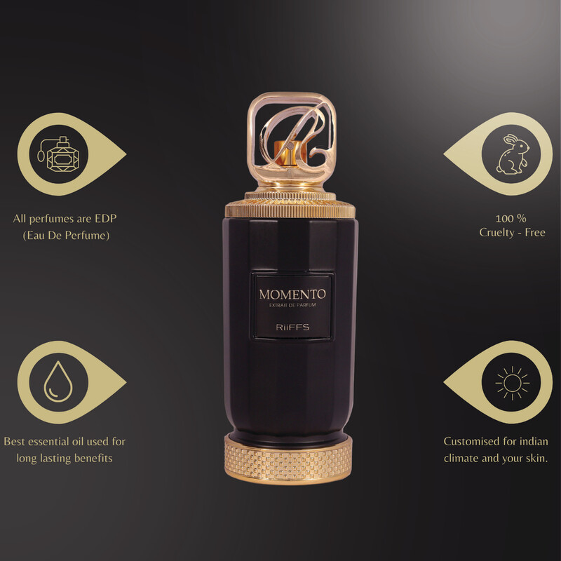 香水(男性用) Riiffs Momento Riiffs Unisex Momento EDP Spray 3.4 oz Fragrances 6297001574201