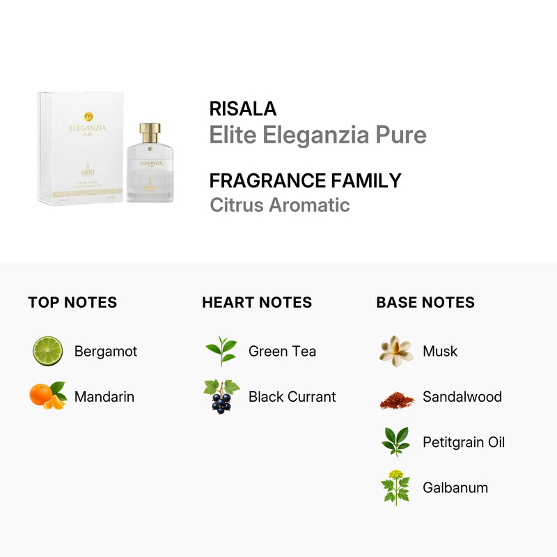 Risala Unisex Elite Eleganzia Pure EDP Spray 3.4 oz Fragrances