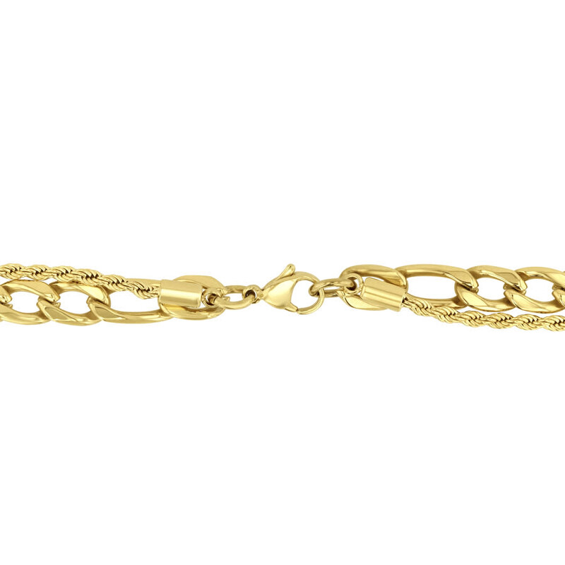 Robert Alton Stainless Steel Yellow Finish Double Chain with  display picture 1