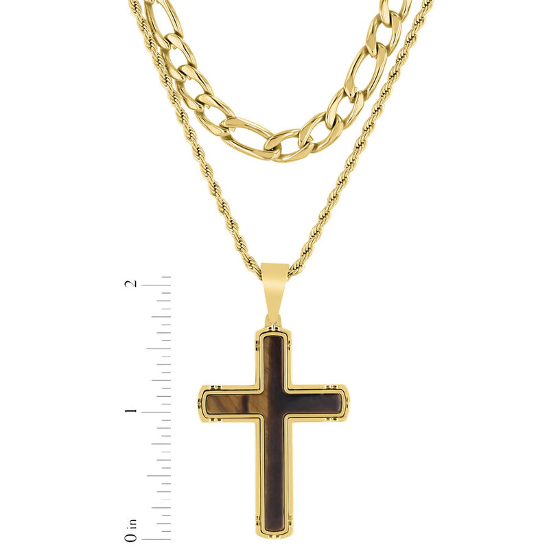 Robert Alton Stainless Steel Yellow Finish Double Chain with  display picture 2