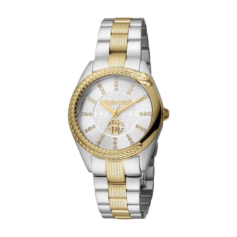 Roberto Cavalli Fashion Watch Quartz Silver Dial Ladies Watch