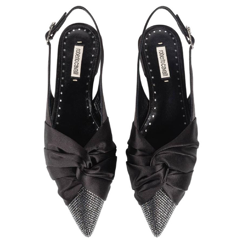 40 Knots Rope Roberto Cavalli Knot Detail Crystal-Embellished Ballerinas, Brand Size ...