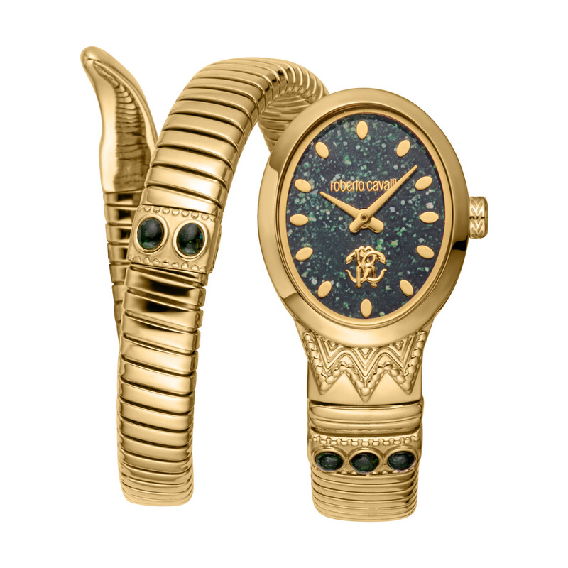 Roberto Cavalli Serpente Ornato Grey Dial Ladies Watch RC5L104M0035  4894626265181 - Watches, Serpente Ornato - Jomashop