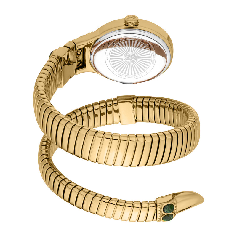Roberto Cavalli Serpente Ornato Grey Dial Ladies Watch