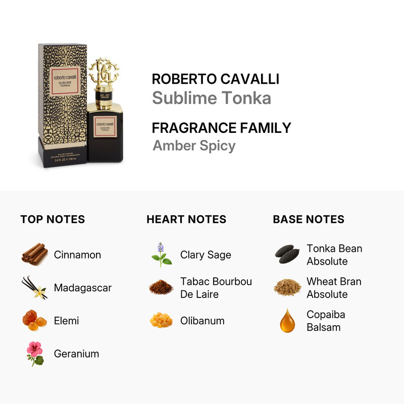Roberto Cavalli Unisex Gold Collection Sublime Tonka EDP Spray 3.4