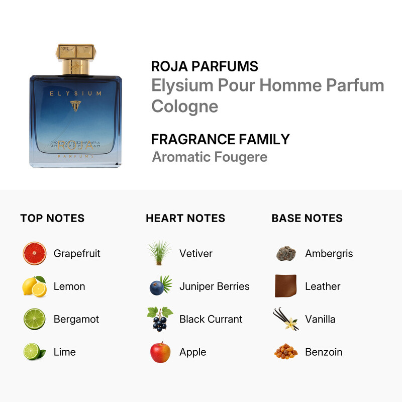 Roja Parfums Men's Elysium EDP Spray 3.4 oz (100 ml) 5060399670272
