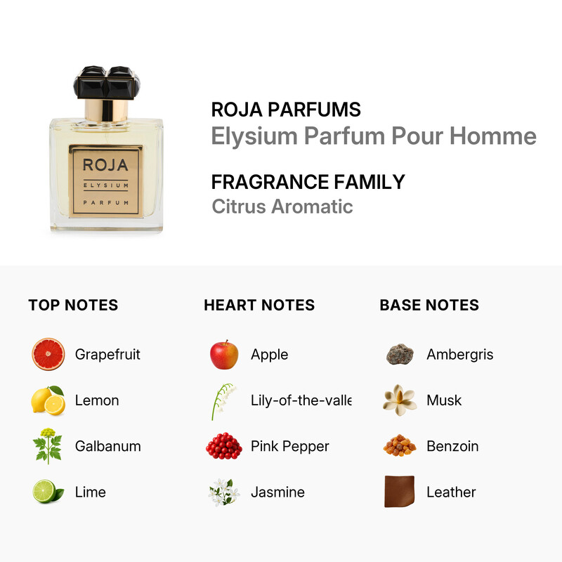 Roja Parfums Men's Elysium Parfum Pour Homme Parfum 1.7 oz Fragrances 5056663802401