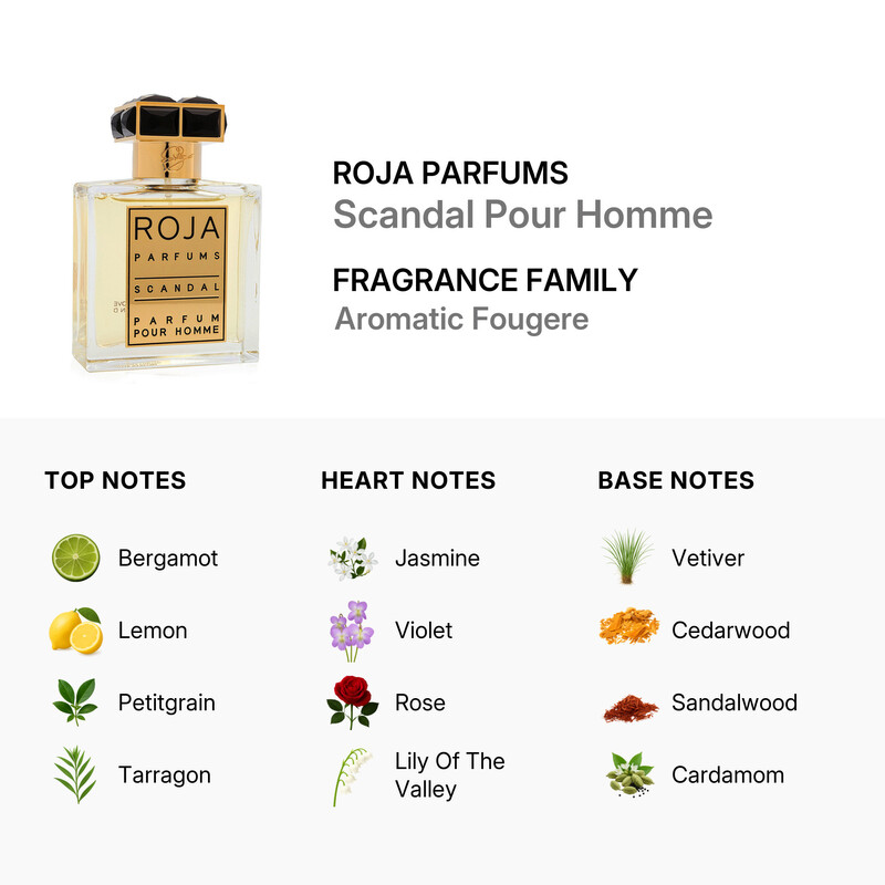 Roja Parfums Men's Scandal Parfum Spray 1.7 oz Fragrances