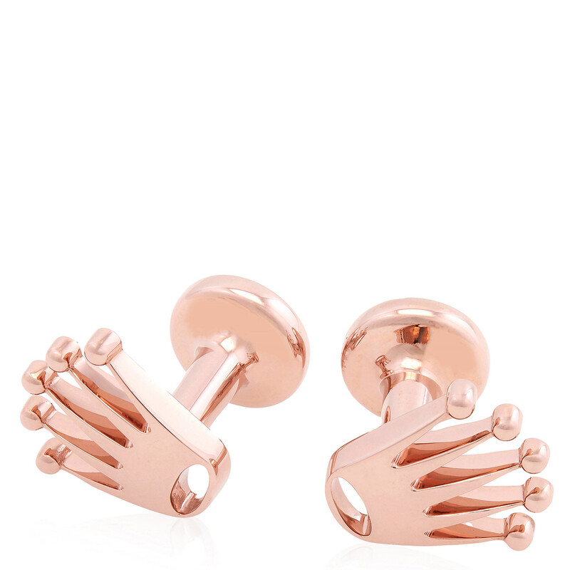 ◎⭐︎ ROLEX K18 貴金属　王冠　カフリンクス 金　gold 金 Rolex 18 kt Everose Gold Crown Cufflinks A1015 - Jewelry, Mens