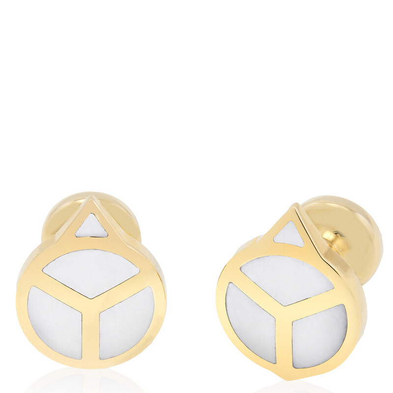Rolex 18 kt Yellow Gold Hand Cufflinks A1028 - Jewelry, Ladies