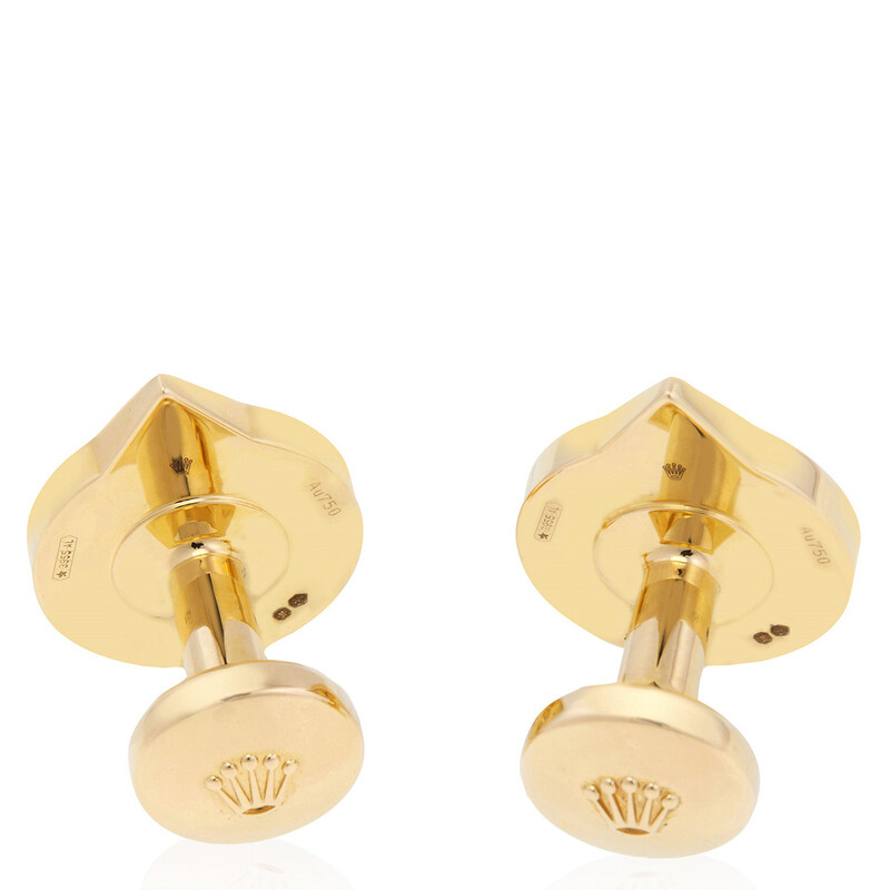 Rolex 18 kt Yellow Gold Hand Cufflinks A1028 - Jewelry, Ladies