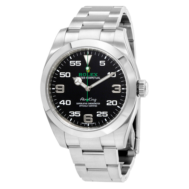 ROLEX Air King Black Dial Stainless Steel Men's Watch 116900BKAO