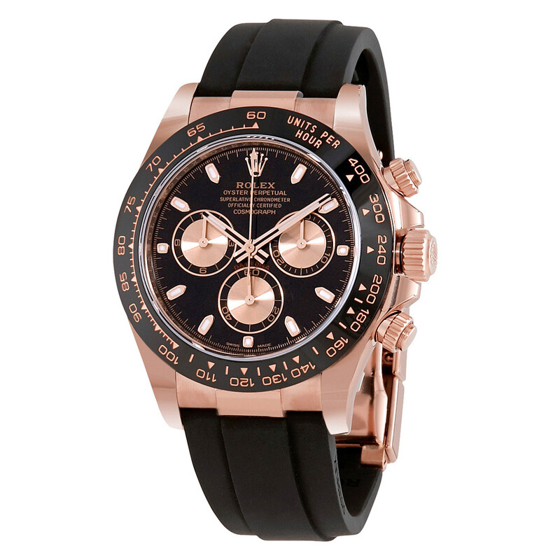 Rolex Cosmograph Daytona Black Dial Automatic Men's Oysterflex