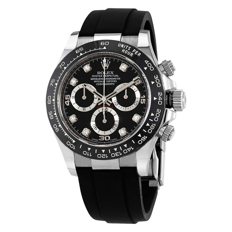 Rolex Cosmograph Daytona Black Diamond Dial Men's Chronograph