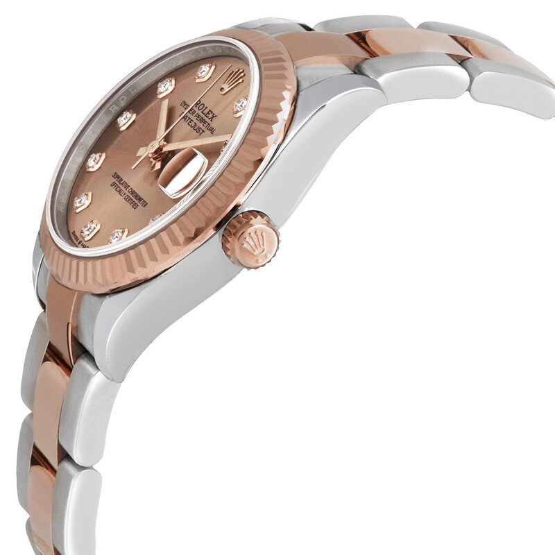 Rolex Datejust 31 Rose Diamond Dial Automatic Ladies 18kt Everose Gold ...