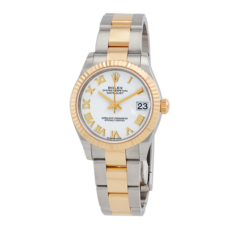 Rolex Datejust 31 White Dial Automatic Ladies Steel and 18kt
