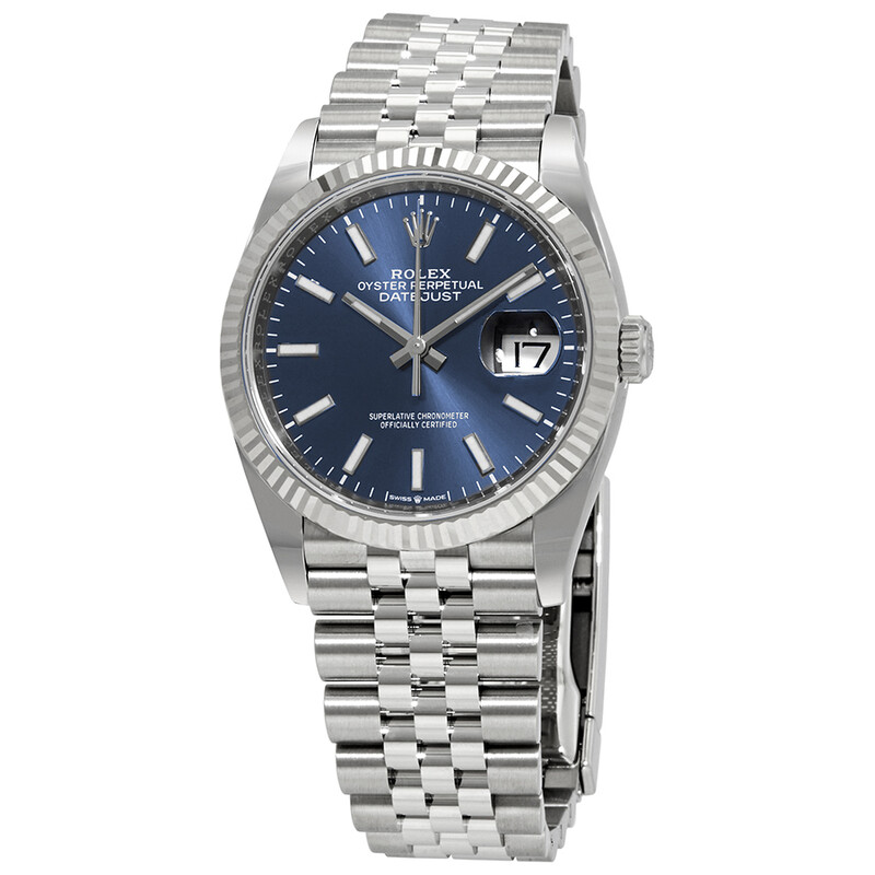 Rolex Datejust 36 Blue Dial Automatic Ladies Jubilee Watch