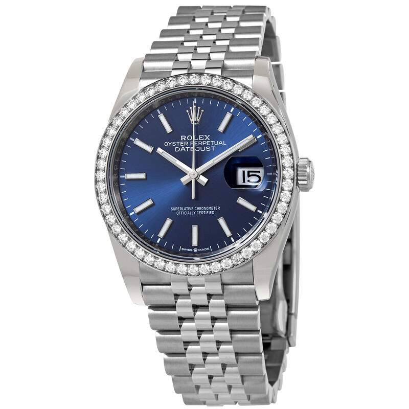 バジュラズソウル　max Rolex Datejust 36 Blue Dial Automatic Unisex Jubilee Watch