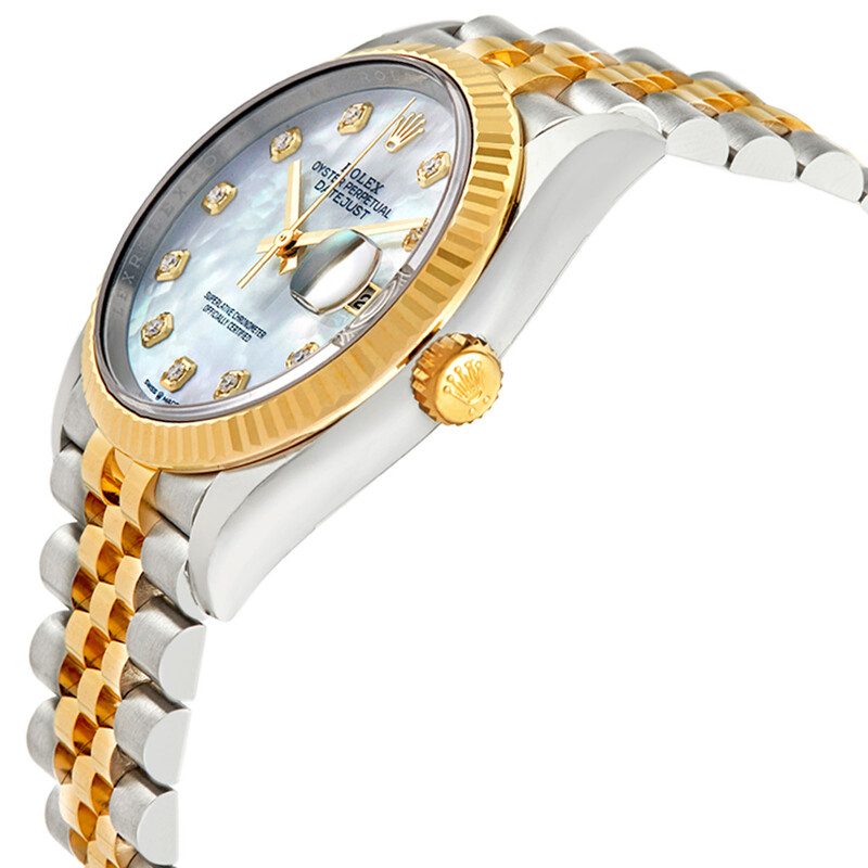 Rolex Datejust 36 Mother of Pearl Diamond Dial Men's Watch