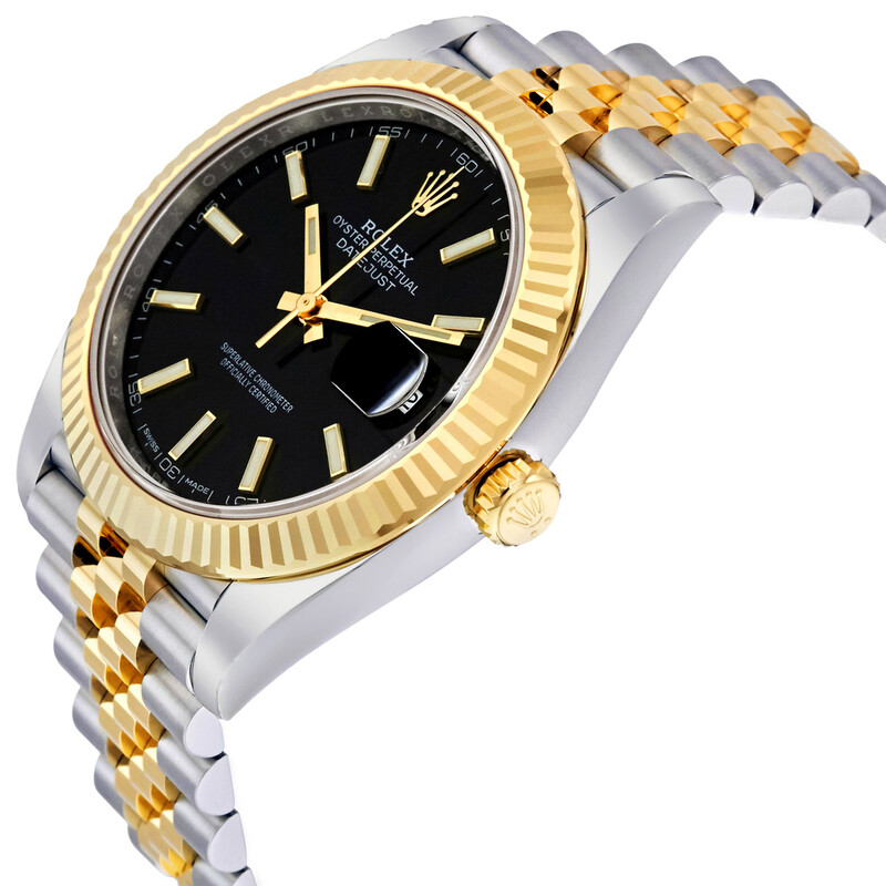 ROLEX純正　ディデイト　18ctイエローゴールド　LサイズBOX 付属16点 Rolex Datejust 41 Black Dial Steel and 18K Yellow Gold Jubilee