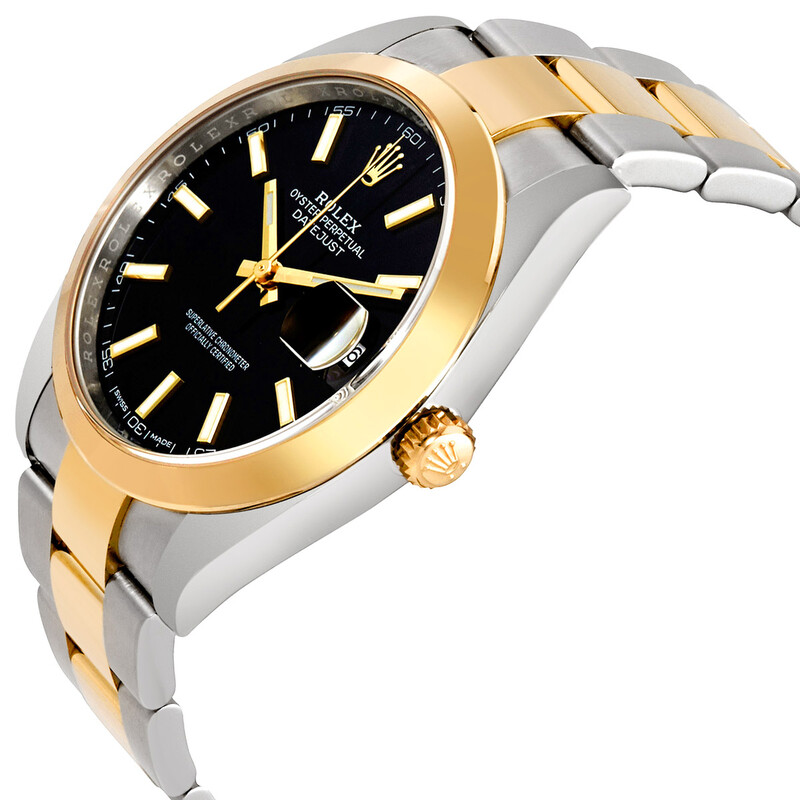 Rolex Datejust 41 Black Dial Steel and 18K Yellow Gold Oyster