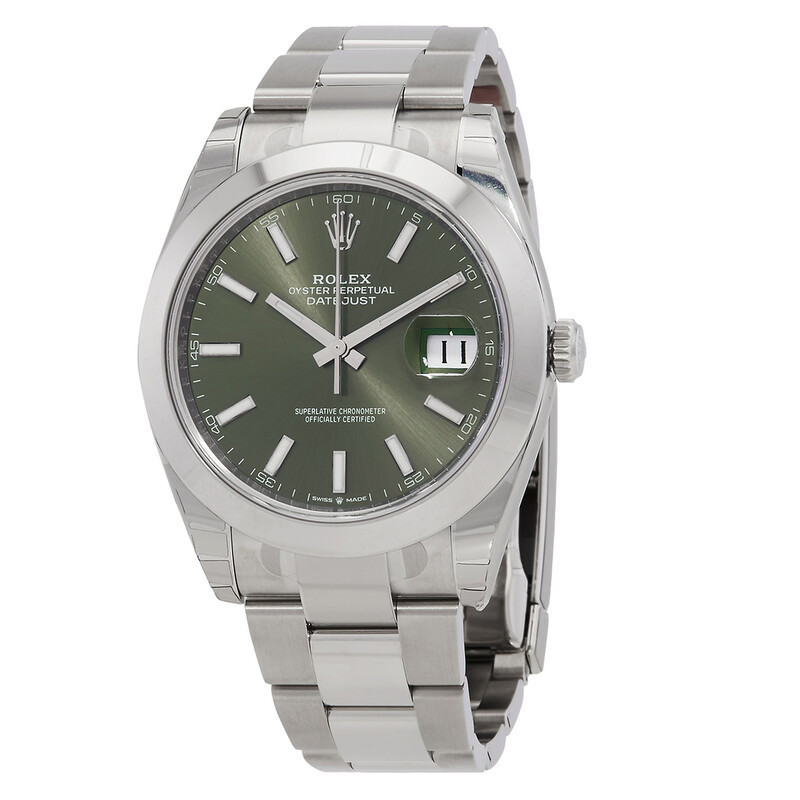 Rolex Datejust 41 Mint Green Dial Automatic Men's Oyster Watch