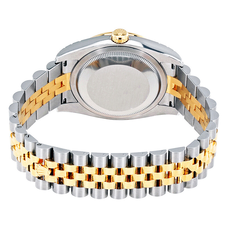 Rolex Datejust Black Mother of Pearl Dial Automatic Ladies 18
