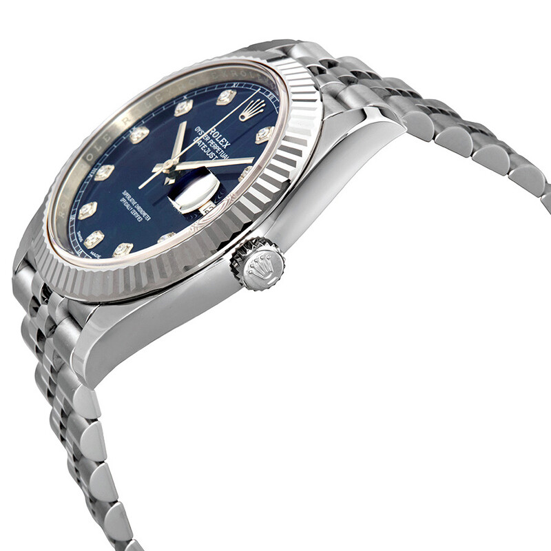Big Diamond Ornament ビックダイヤモンド置物 Rolex Datejust Blue Diamond Dial Automatic Men's Jubilee Watch