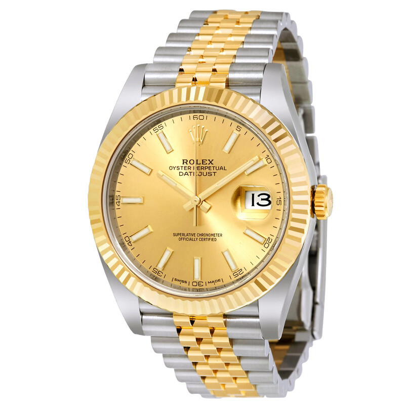 Rolex Datejust Champagne Dial Steel and 18K Yellow Gold Jubilee
