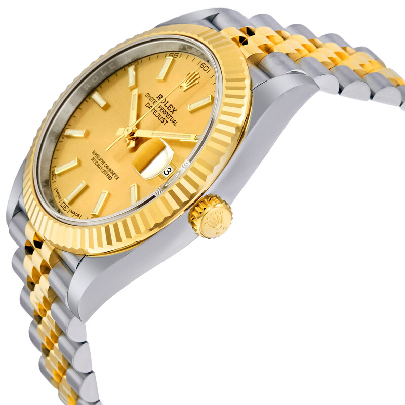 Rolex Datejust Champagne Dial Steel and 18K Yellow Gold Jubilee