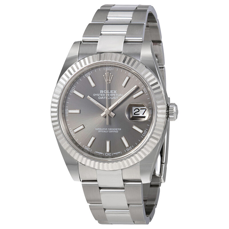 Rolex Datejust Dark Rhodium Automatic Men's Oyster Watch 126334RSO