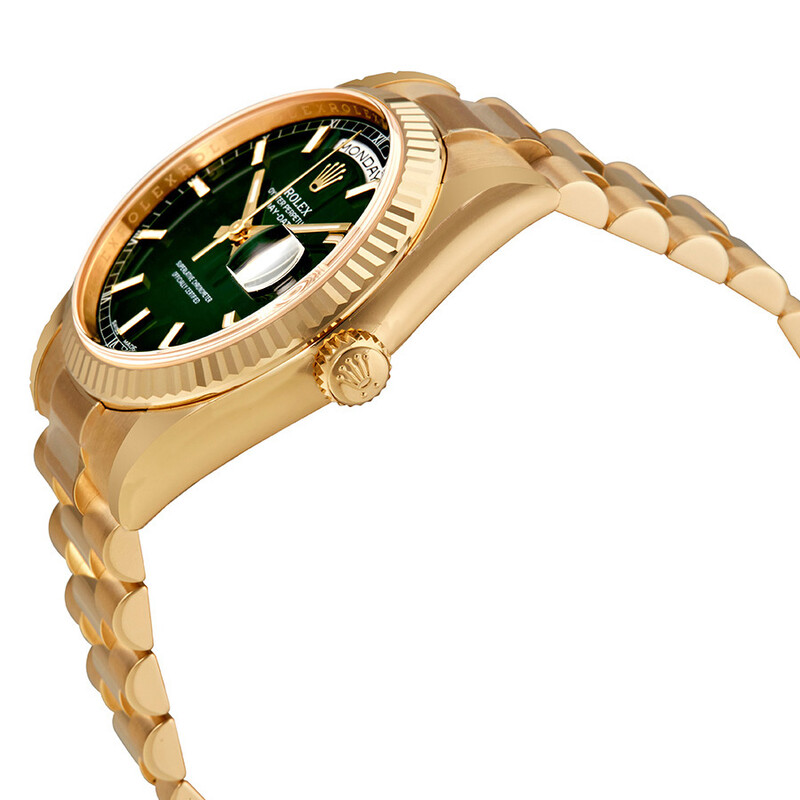 Rolex Day Date Green Dial Automatic 18K Yellow Gold Automatic