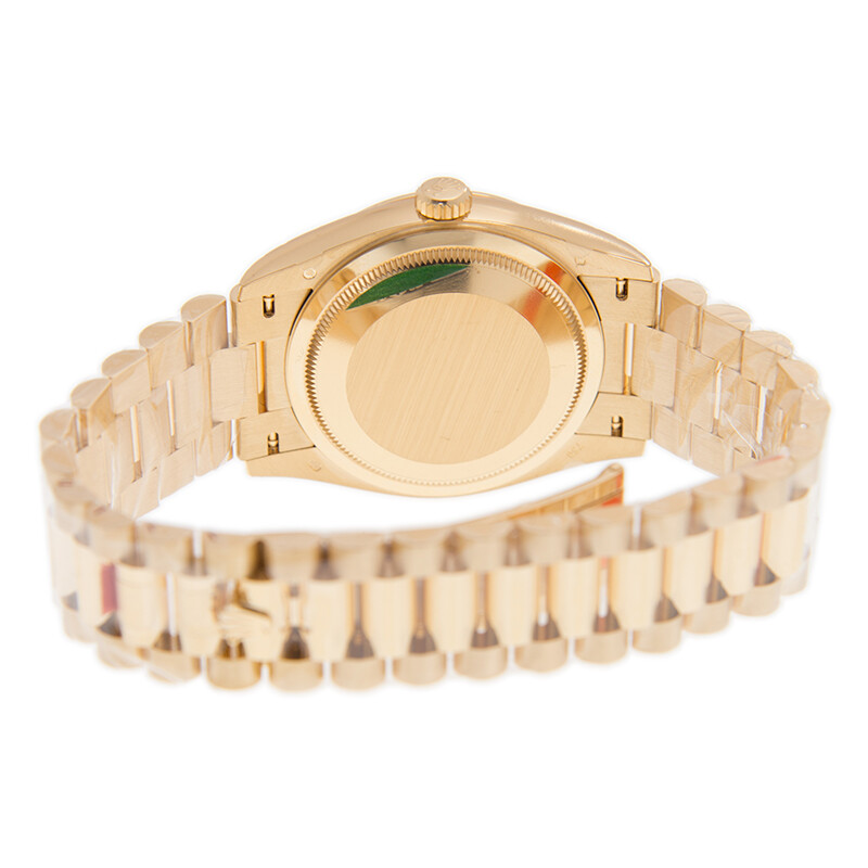 Rolex Day-Date 36 Dark Grey Diamond Dial 18kt Yellow Gold President ...
