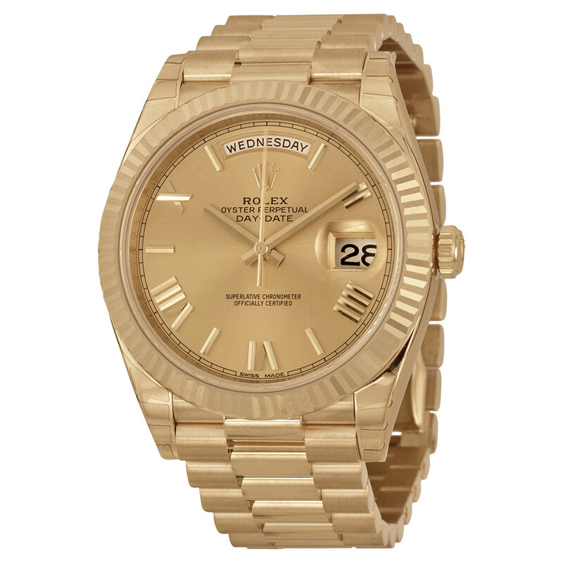 38kT THE RICH GOLD MOUNTAIN 38灯　38 Rolex Day-Date 40 Champagne Dial 18K Yellow Gold President