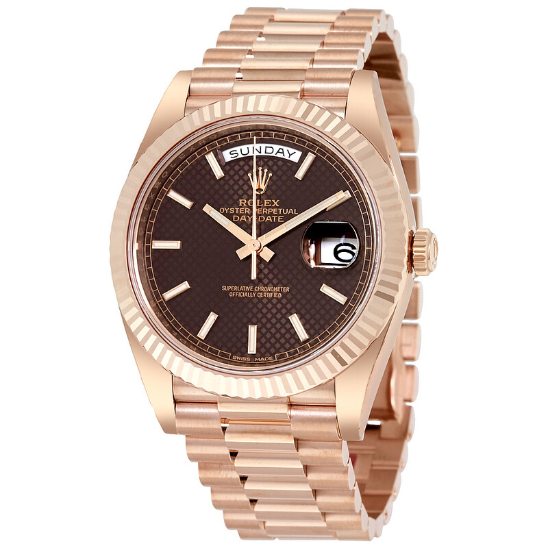 Rolex Day-Date 40 Chocolate Dial 18K Everose Gold President