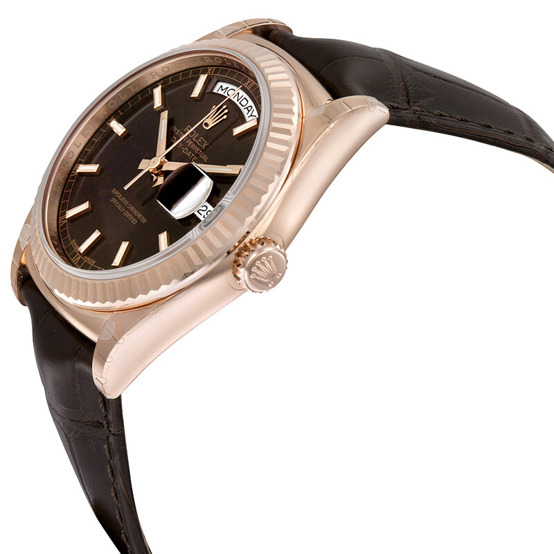 Rolex Day-Date President Chocolate Dial 18kt Everose Gold