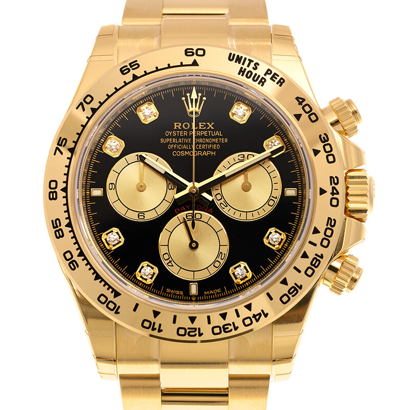 Rolex Daytona Chronograph Automatic Diamond Black Dial Men display picture 1