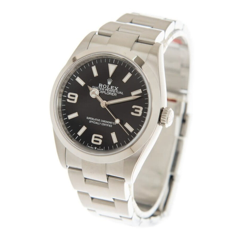 Rolex Explorer Automatic Chronometer Black Dial Men's Watch
