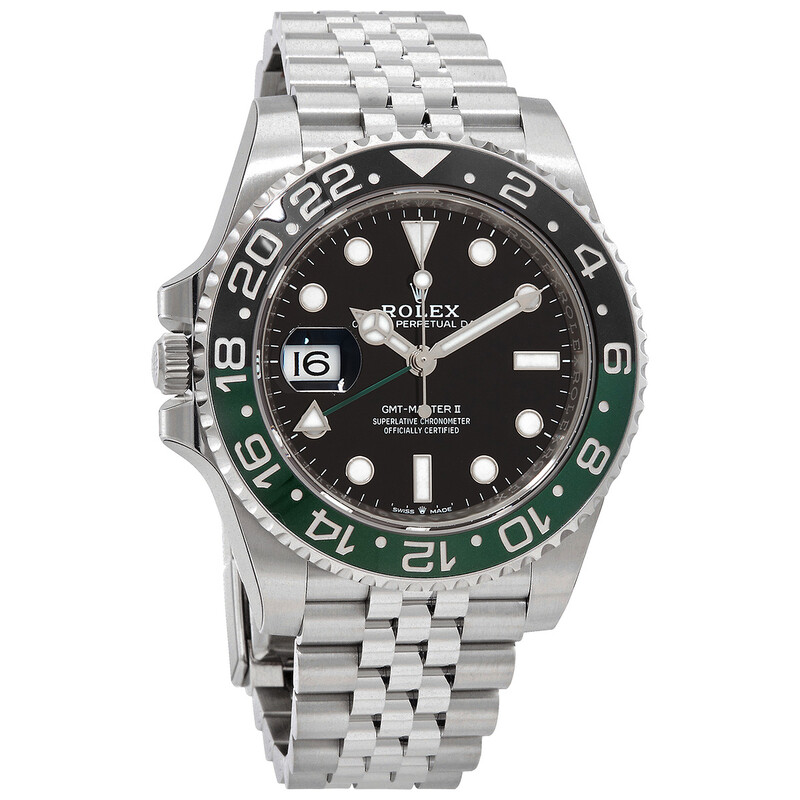Rolex GMT-Master II Lefty Automatic Black Dial Men's Jubilee