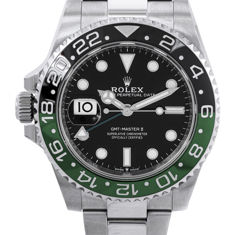GMT　ROLEX ロレックス　余り駒２個② Rolex GMT-Master II Lefty Automatic Black Dial Sprite Bezel Men's
