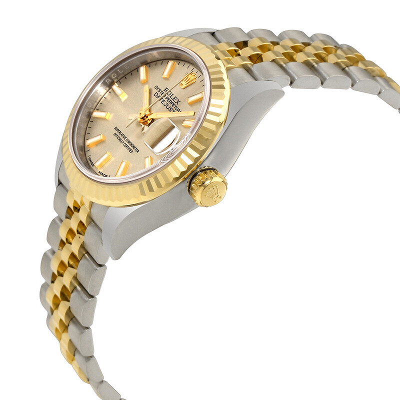 Rolex Lady Datejust Champagne Dial Steel and 18K Yellow Gold