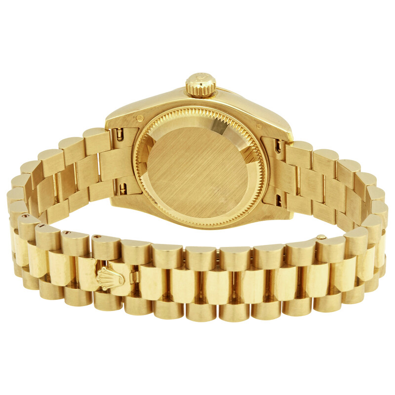 Rolex Lady-Datejust 26 Gold Dial 18K Yellow Gold President