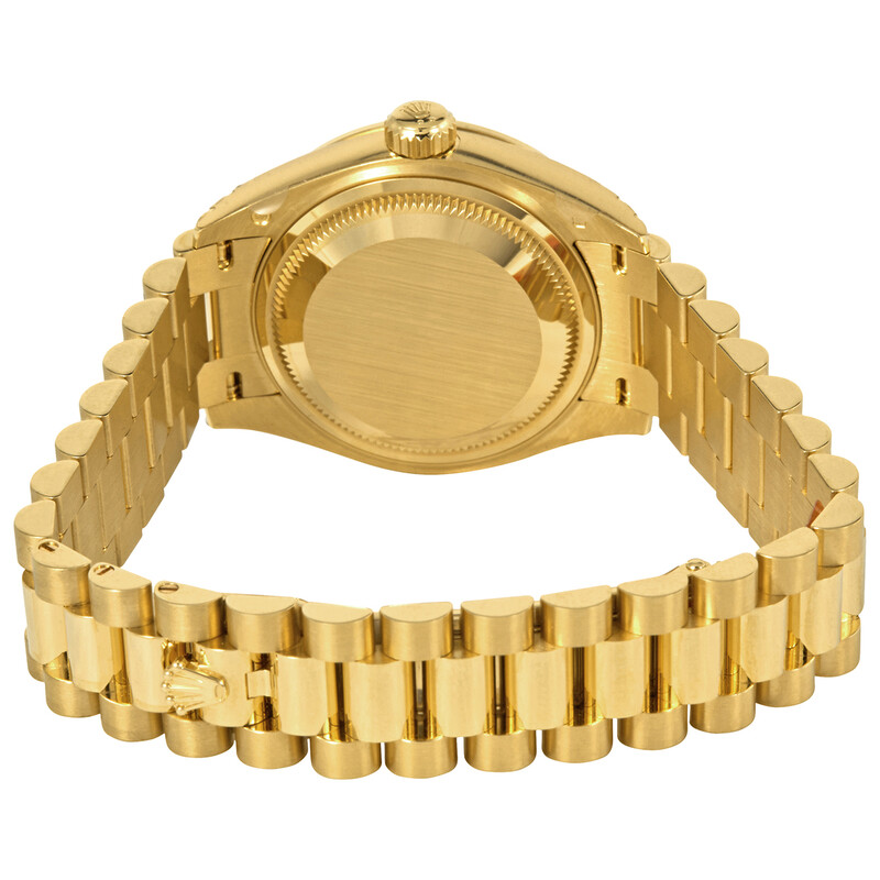 Rolex Lady-Datejust Mint Green Dial 18 Carat Yellow Gold President